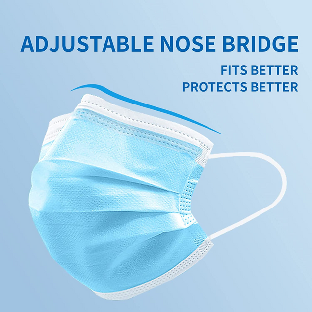 Blue Face Masks Disposable Blue Face Masks HILDR HILDR