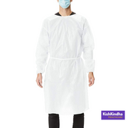 Disposable Isolation Gown AAMI Level 3 (SPP + PE)- (WHITE | 2XL Unisex | Case of 50 Gowns)